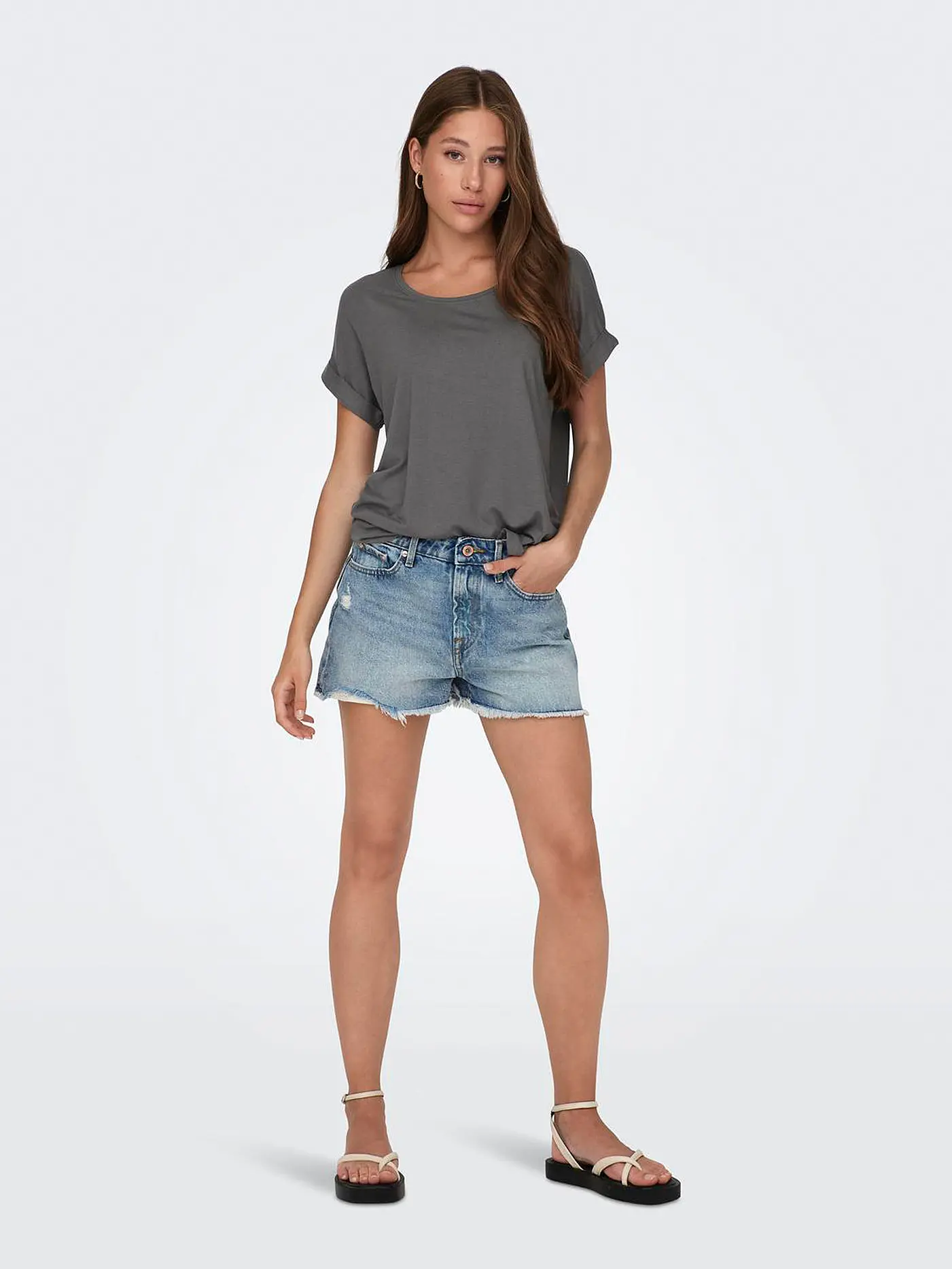 ONLY | T-Shirt ONLMOSTER | grau